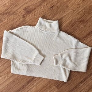 Divided Cream Cowl Neck Sweater
